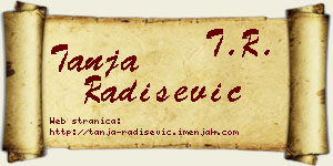 Tanja Radišević vizit kartica